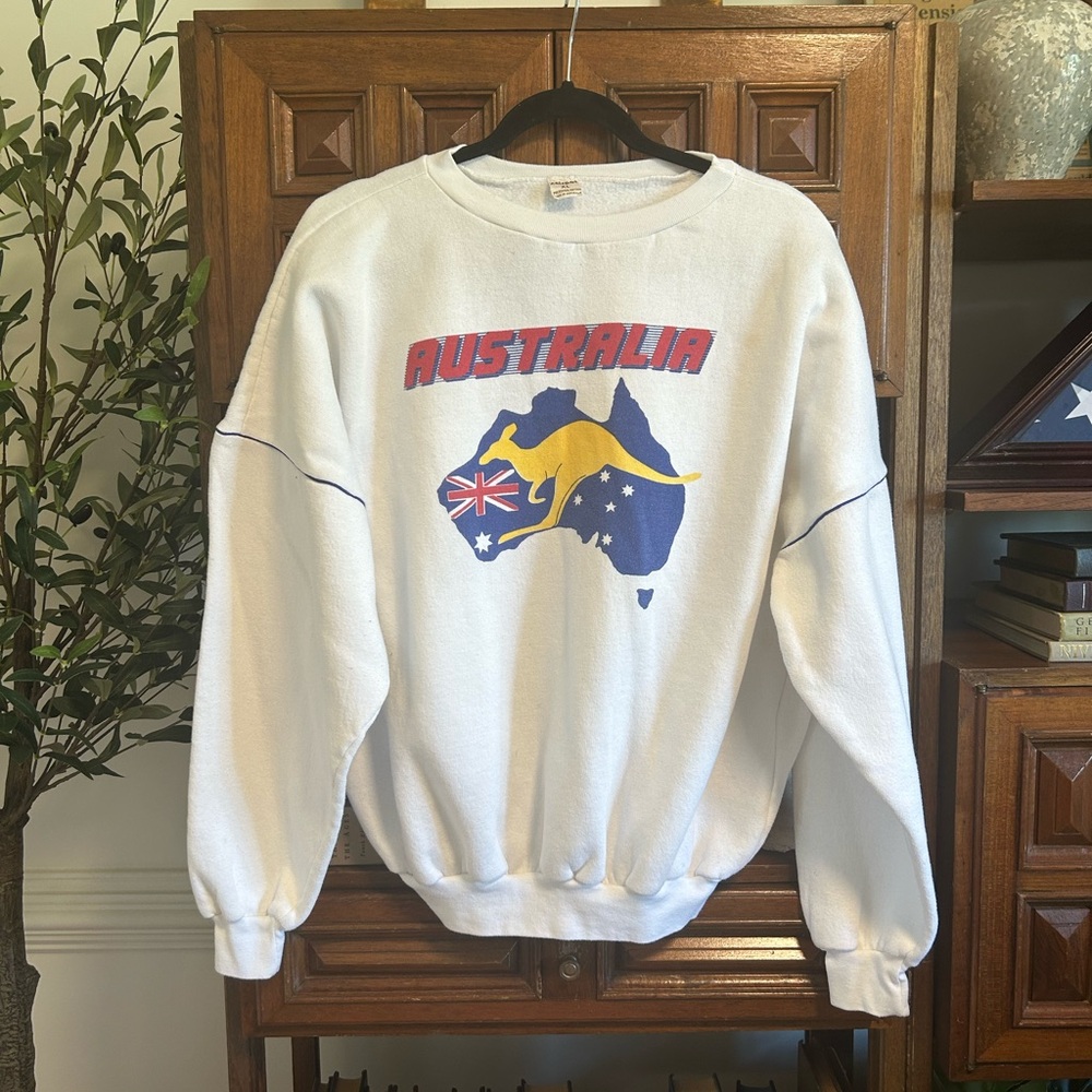 White Australia Graphic Men's Sweater